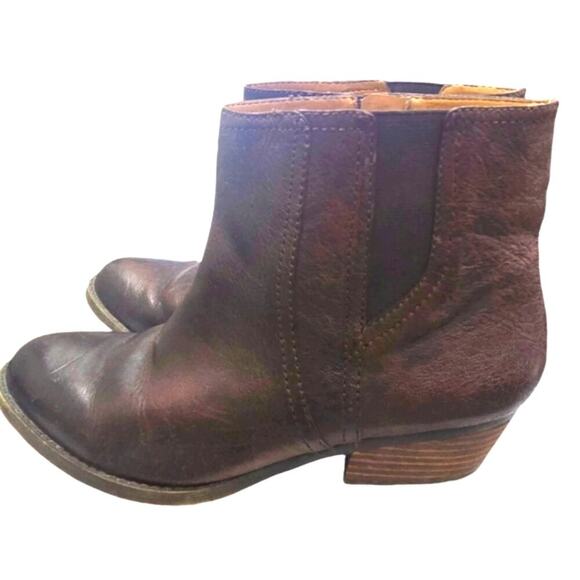 Nine West Vintage American Collection Bootie Size 8 Brown Western - Picture 5 of 13